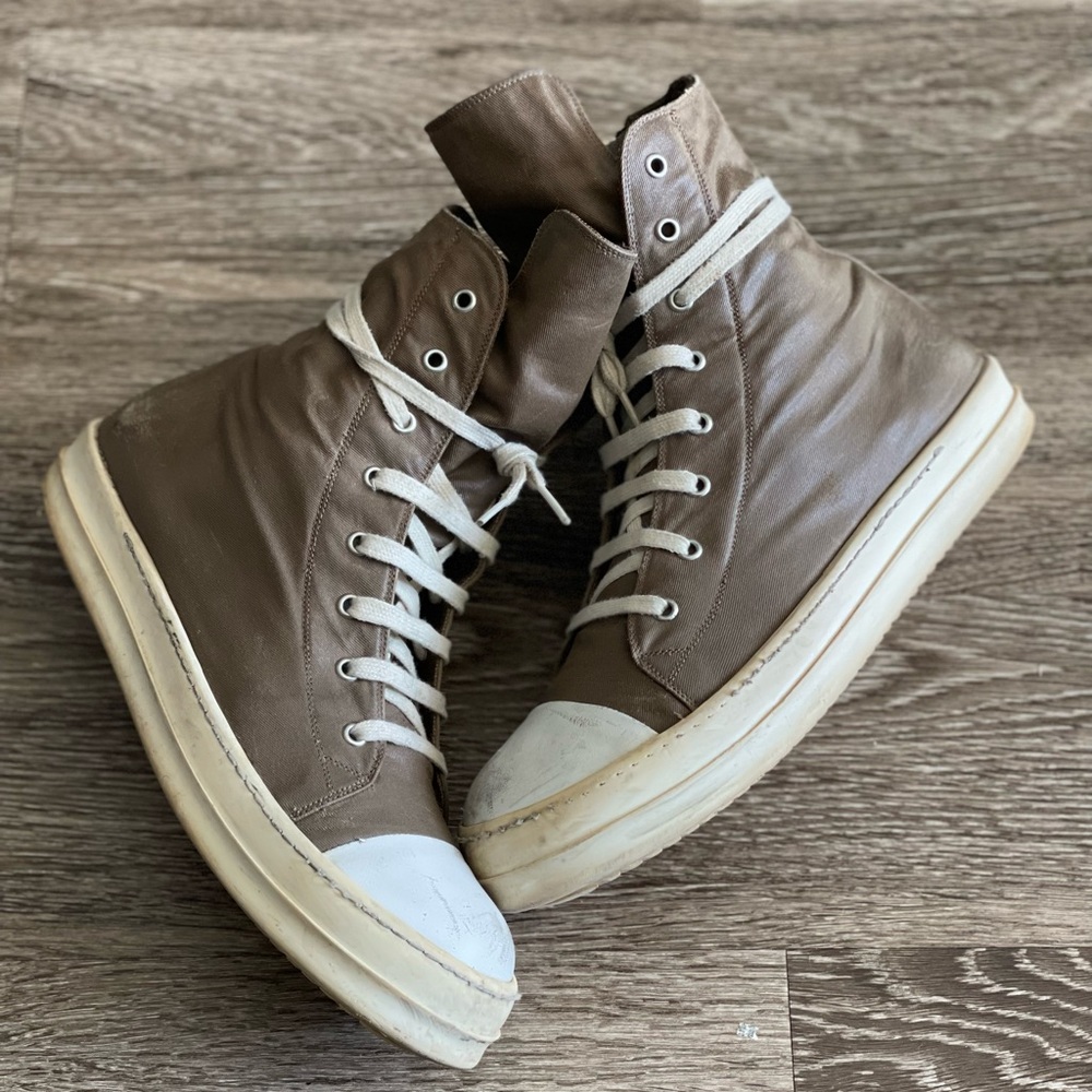 AW08 Rick Owens Ramone High “Waxed Denim”